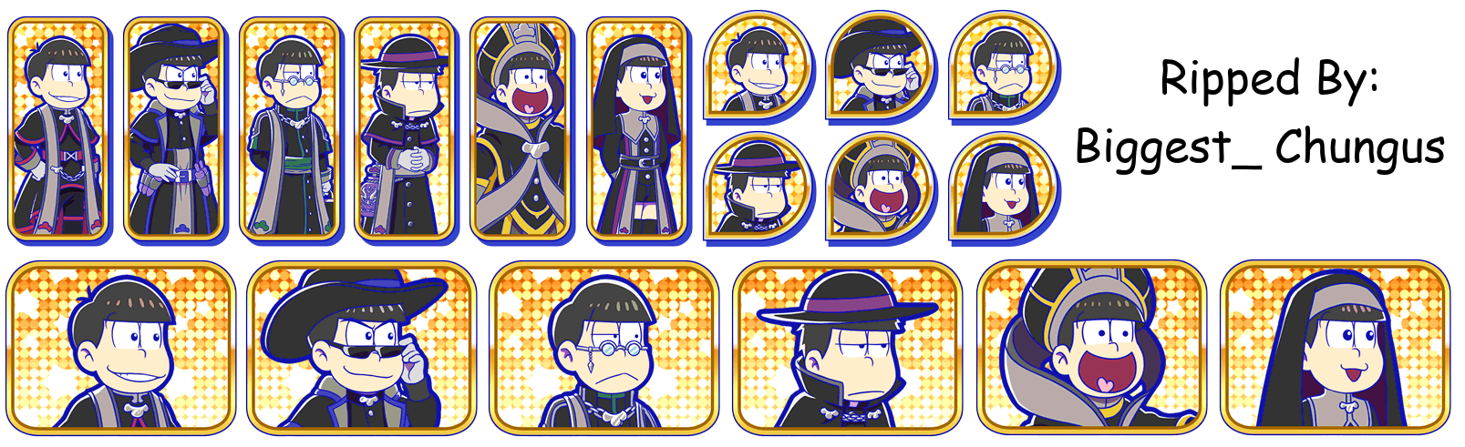 Osomatsu-san Hesokuri Wars: Battle of the NEETs - Set Icons (Akuma Angel Killer)