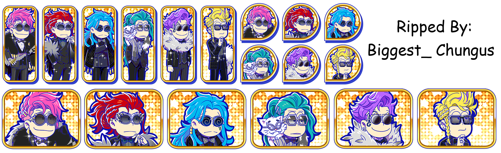 Osomatsu-san Hesokuri Wars: Battle of the NEETs - Set Icons (Sweet Villain: Black Suit)