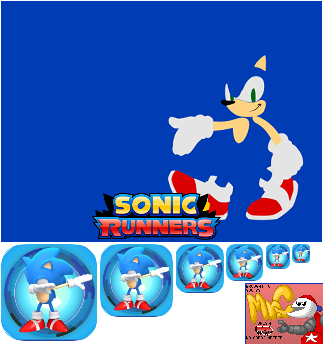 Super Runners Sonic Games (Bootleg) - App Icon and Title Screen