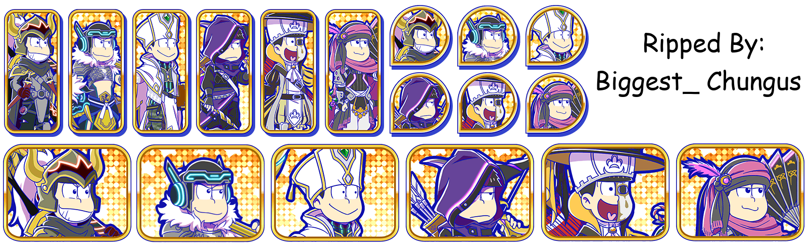 Osomatsu-san Hesokuri Wars: Battle of the NEETs - Set Icons (Level 99)