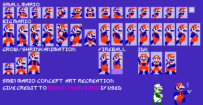 Mario (Super Mario Bros. Concept Art Recreation)
