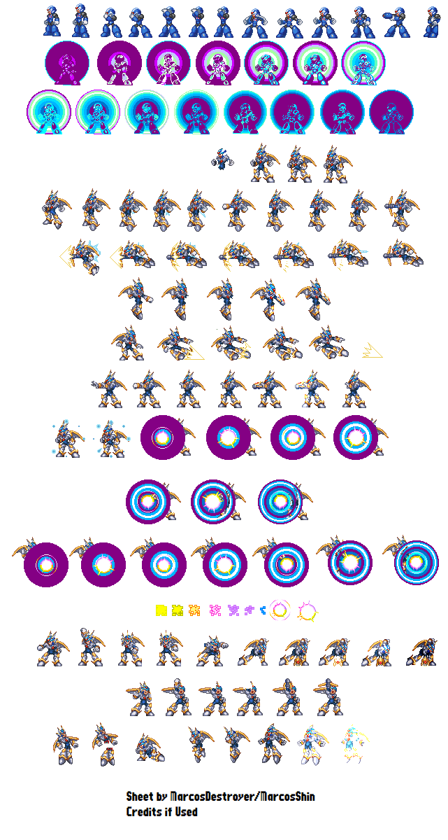 Mega Man Zero/ZX Customs - Copy X (PS1-Style)