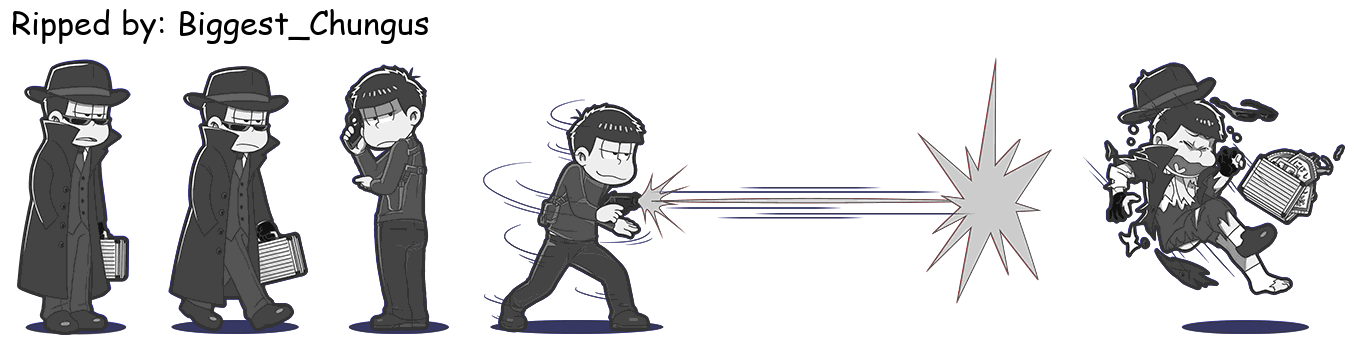 Osomatsu-san Hesokuri Wars: Battle of the NEETs - Ichimatsu (Spy: Monochrome)