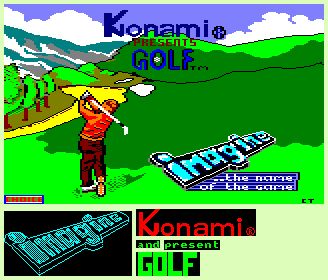 Konami Presents Golf / Golf - Loading Screen & Title Logos