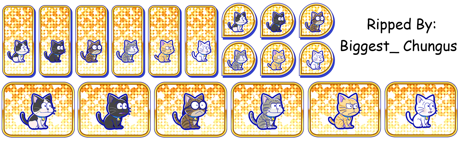 Osomatsu-san Hesokuri Wars: Battle of the NEETs - Set Icons (Magic School: Cats)
