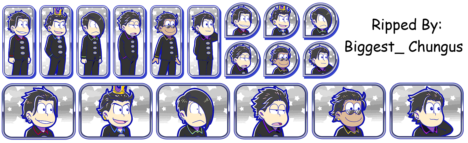 Osomatsu-san Hesokuri Wars: Battle of the NEETs - Set Icons (Akuma Worker: Pajama)