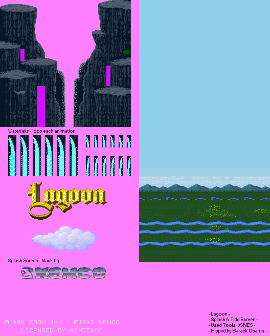 Lagoon - Splash & Title Screen