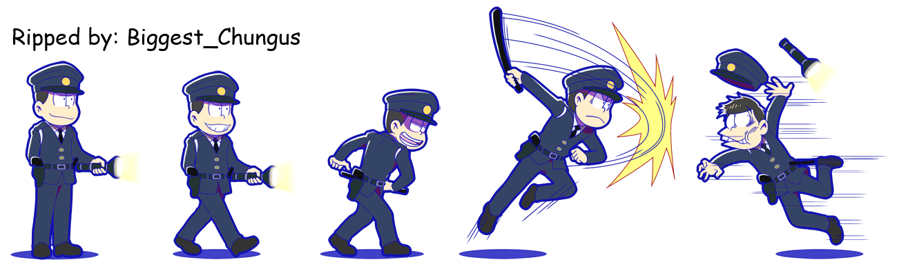 Osomatsu-san Hesokuri Wars: Battle of the NEETs - Choromatsu (Pachinko Police)