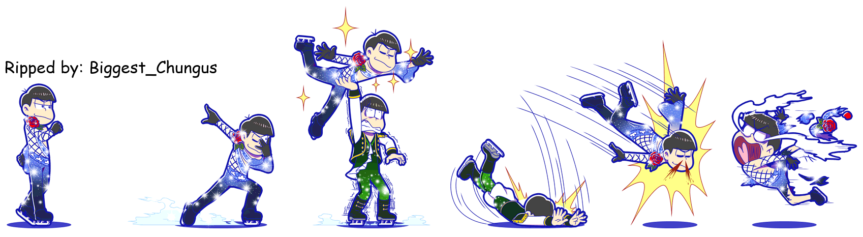 Osomatsu-san Hesokuri Wars: Battle of the NEETs - Karamatsu (Ice Skater)