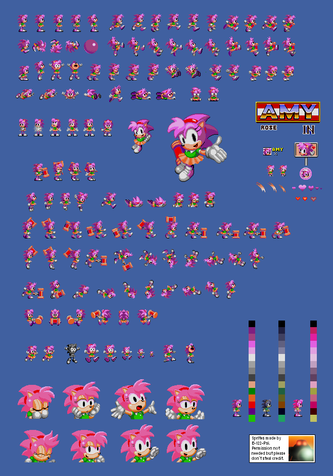 Custom / Edited - Sonic the Hedgehog Customs - Amy Rose (Classic