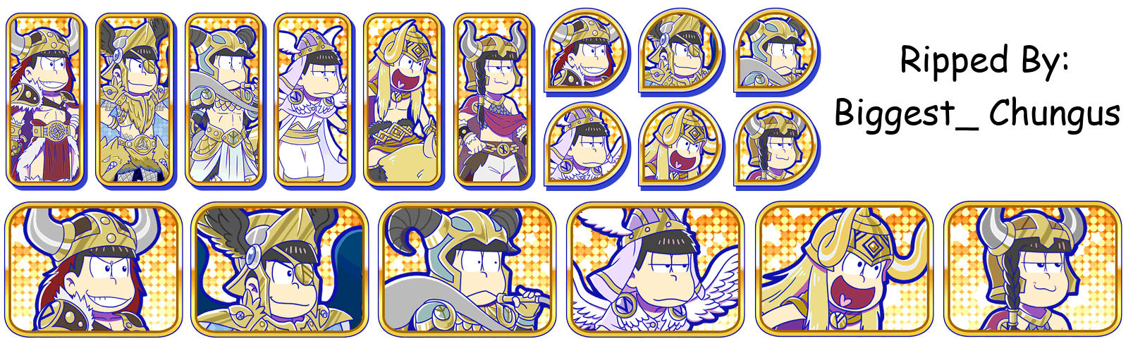 Osomatsu-san Hesokuri Wars: Battle of the NEETs - Set Icons (Norse Mythology)