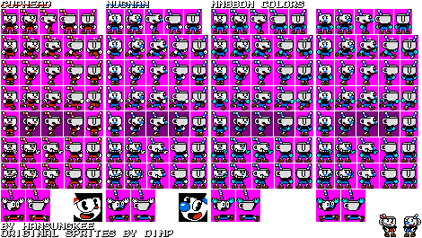 Cuphead & Mugman (Mega Man 8-bit Deathmatch-Style)