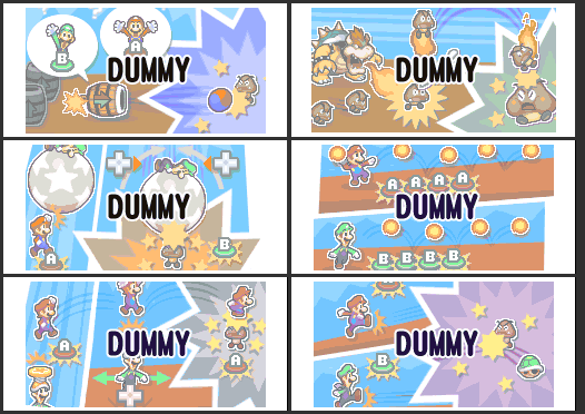 Mario & Luigi: Dream Team - Dummy Attack Images