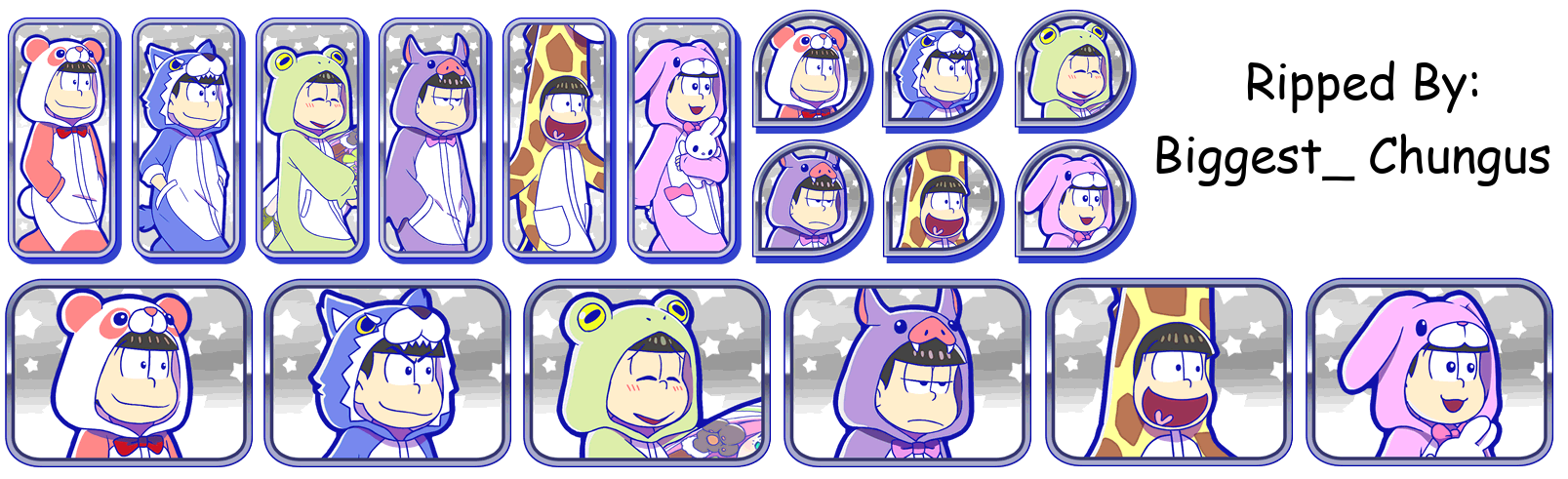 Set Icons (Animal Pajamas)