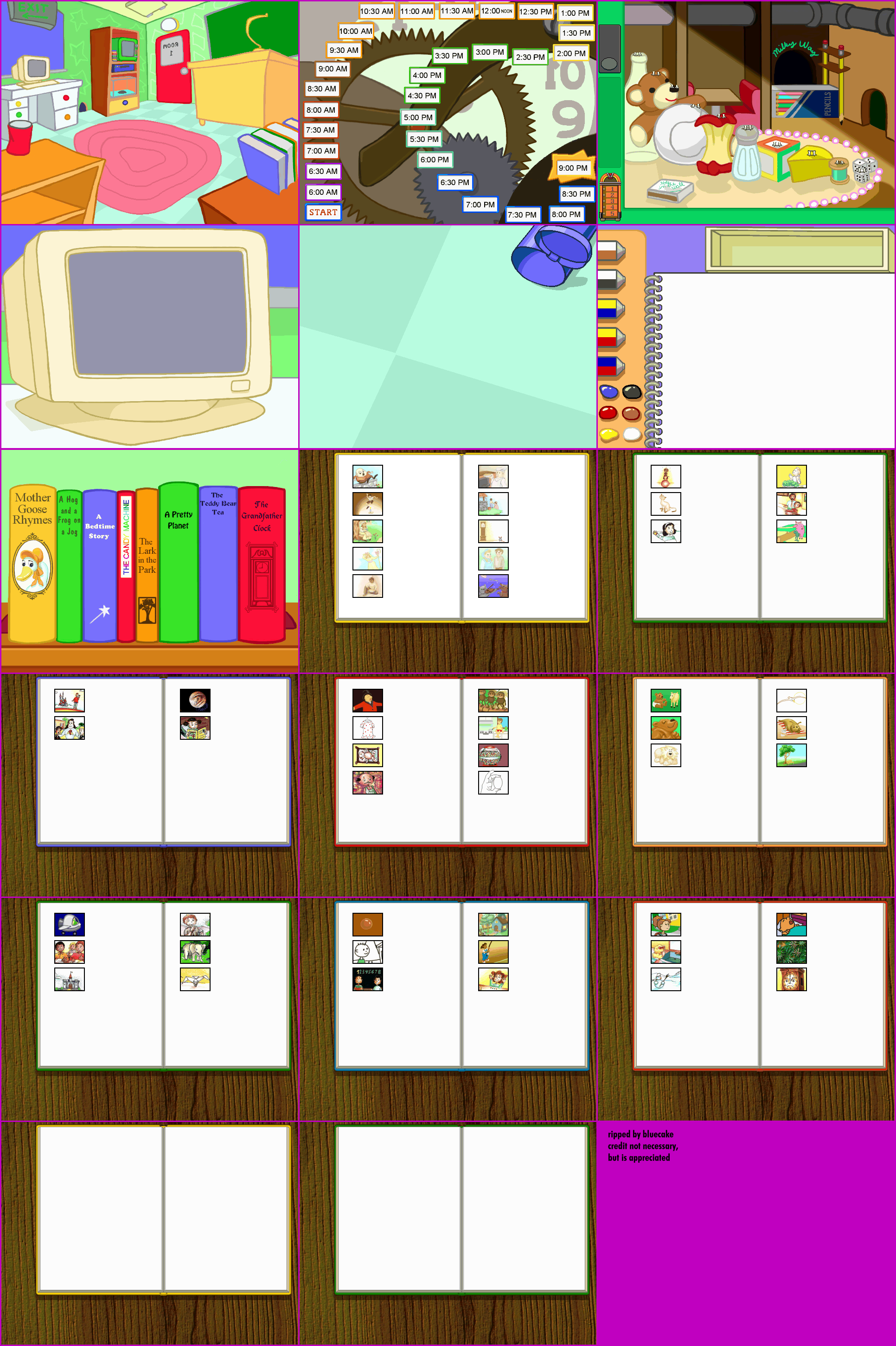 JumpStart 1st Grade (1995) - Backgrounds