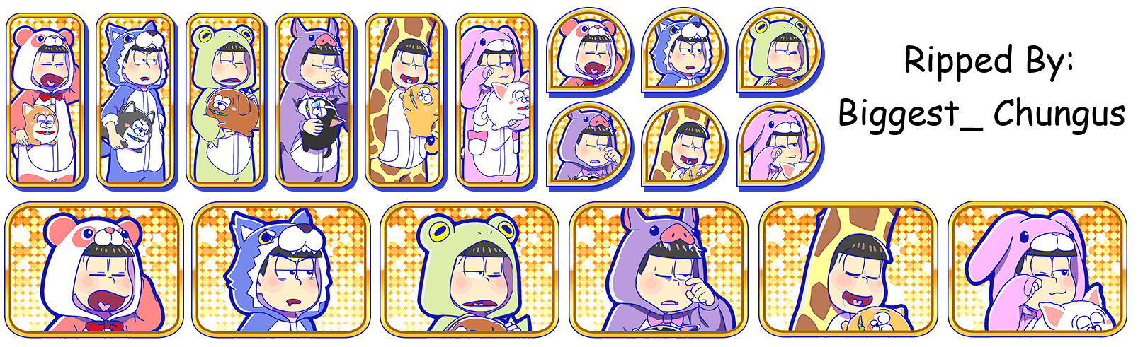 Osomatsu-san Hesokuri Wars: Battle of the NEETs - Set Icons (Dog Matsu: Afternoon Nap)