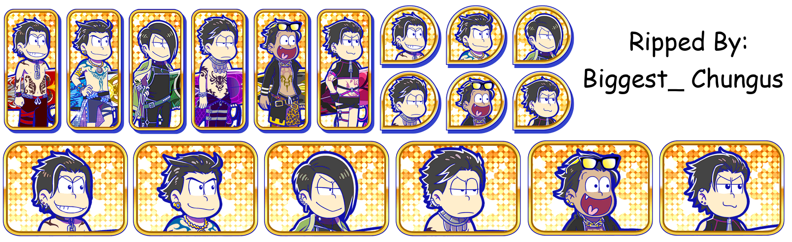 Osomatsu-san Hesokuri Wars: Battle of the NEETs - Set Icons (Akuma Surfer)