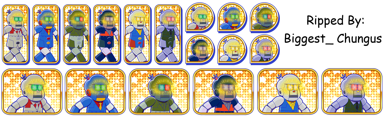 Osomatsu-san Hesokuri Wars: Battle of the NEETs - Set Icons (New Robo QZ-210)