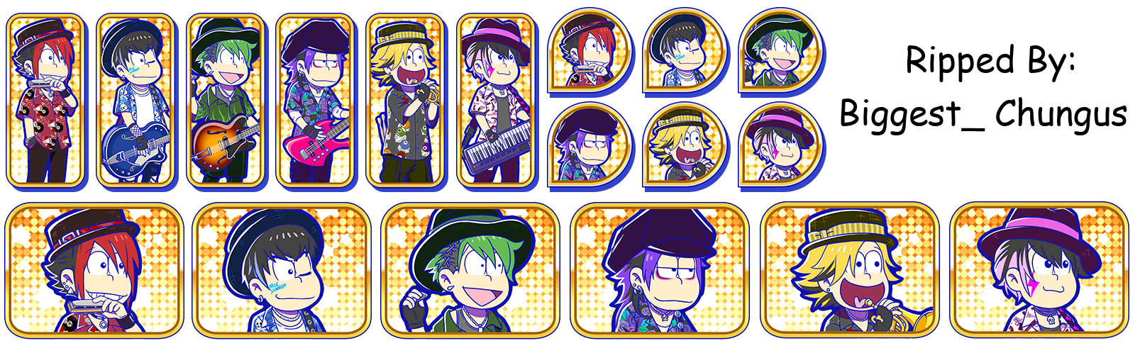 Osomatsu-san Hesokuri Wars: Battle of the NEETs - Set Icons (Band: Feat. Matsuzo)