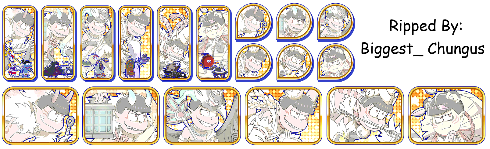 Osomatsu-san Hesokuri Wars: Battle of the NEETs - Set Icons (Youkai: Hyakki Yagyo)