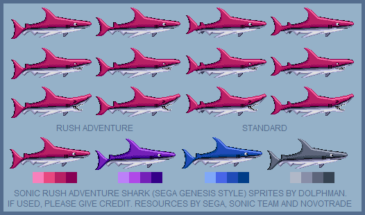 Shark (Sonic Rush Adventure, Genesis-Style)