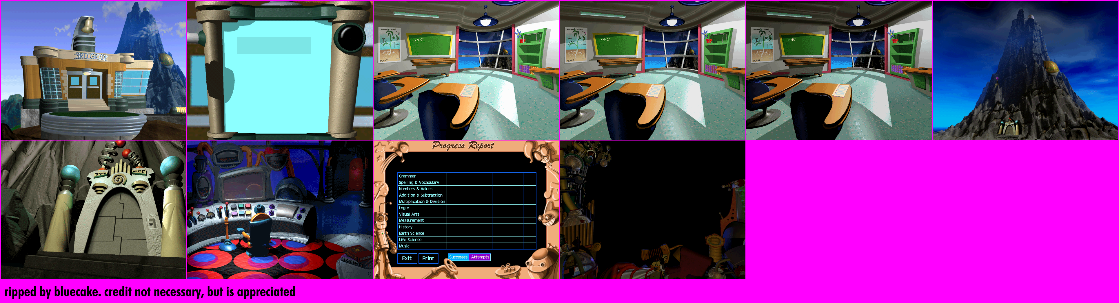 JumpStart Adventures 3rd Grade: Mystery Mountain - Miscellaneous Backgrounds