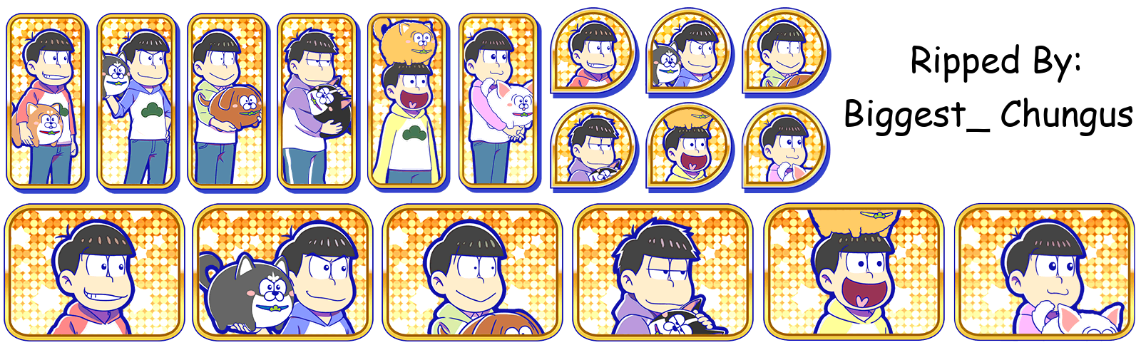 Osomatsu-san Hesokuri Wars: Battle of the NEETs - Set Icons (Dog Matsu)