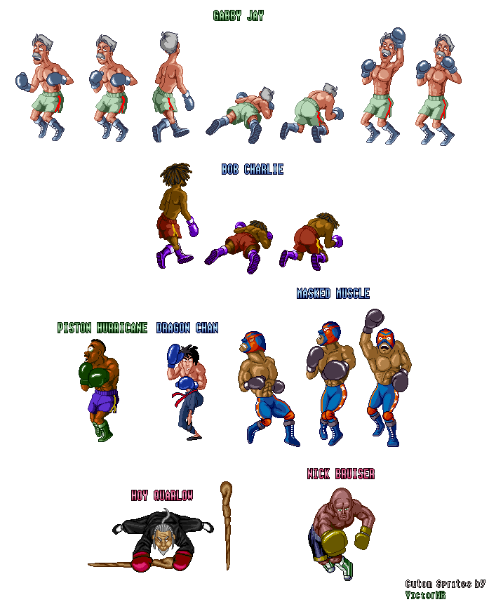 Punch-Out!! Customs - Super Punch Out Opponents (Fixed)