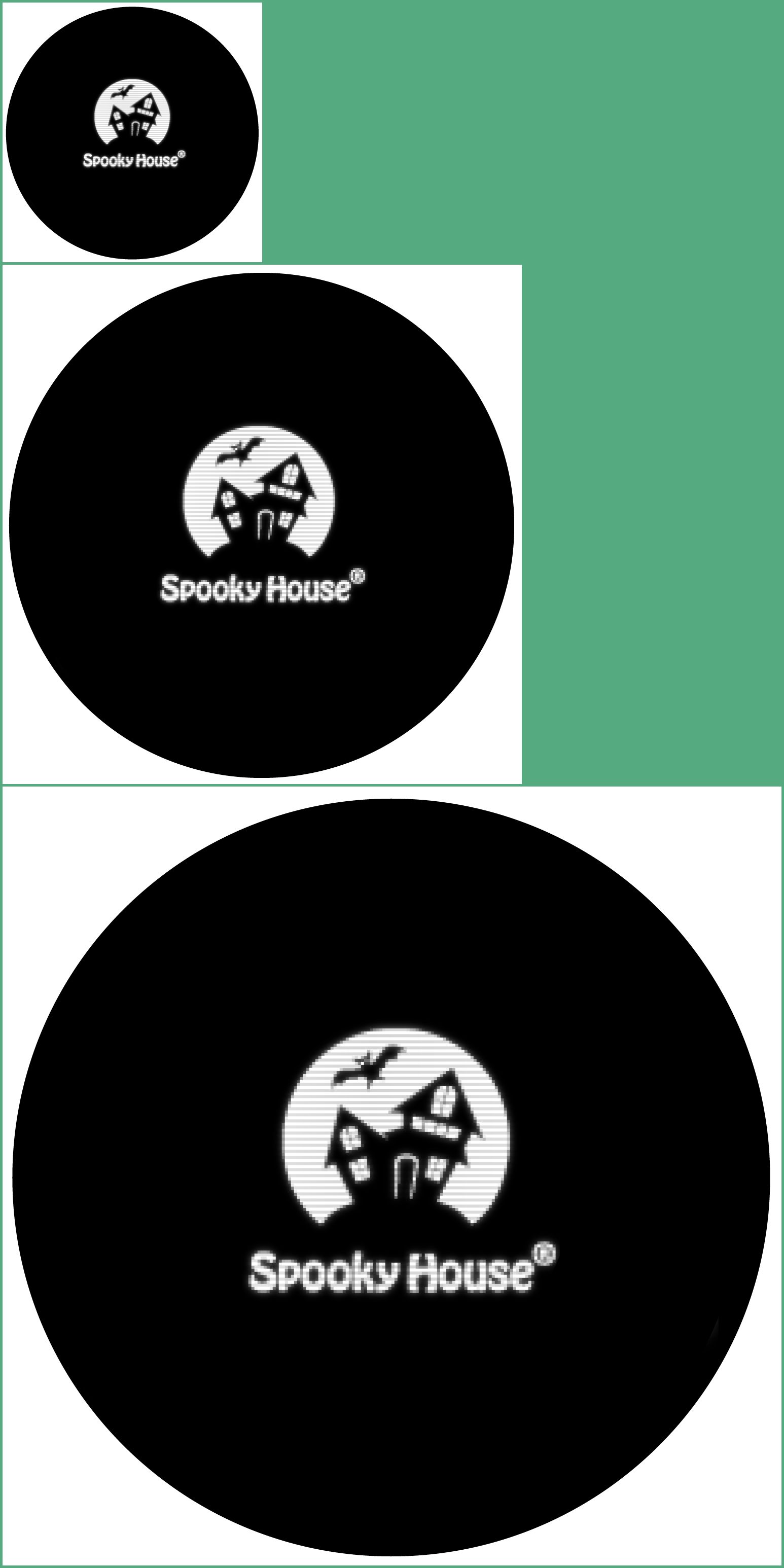 Spooky House Logos