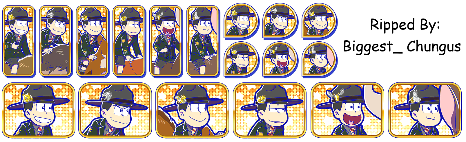 Osomatsu-san Hesokuri Wars: Battle of the NEETs - Set Icons (Forest Ranger)