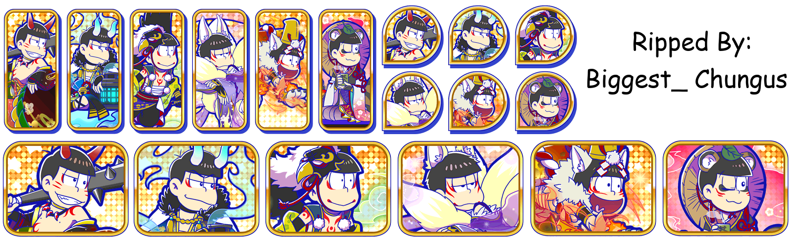 Osomatsu-san Hesokuri Wars: Battle of the NEETs - Set Icons (Youkai: Awakened)