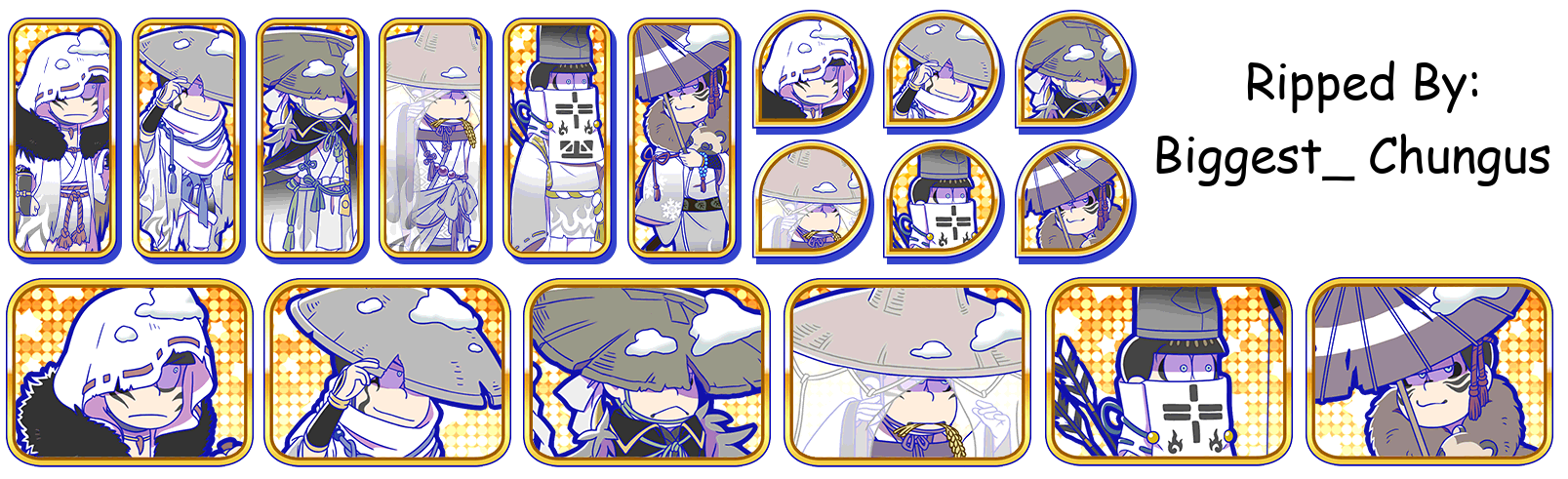 Osomatsu-san Hesokuri Wars: Battle of the NEETs - Set Icons (Youkai: Snow)