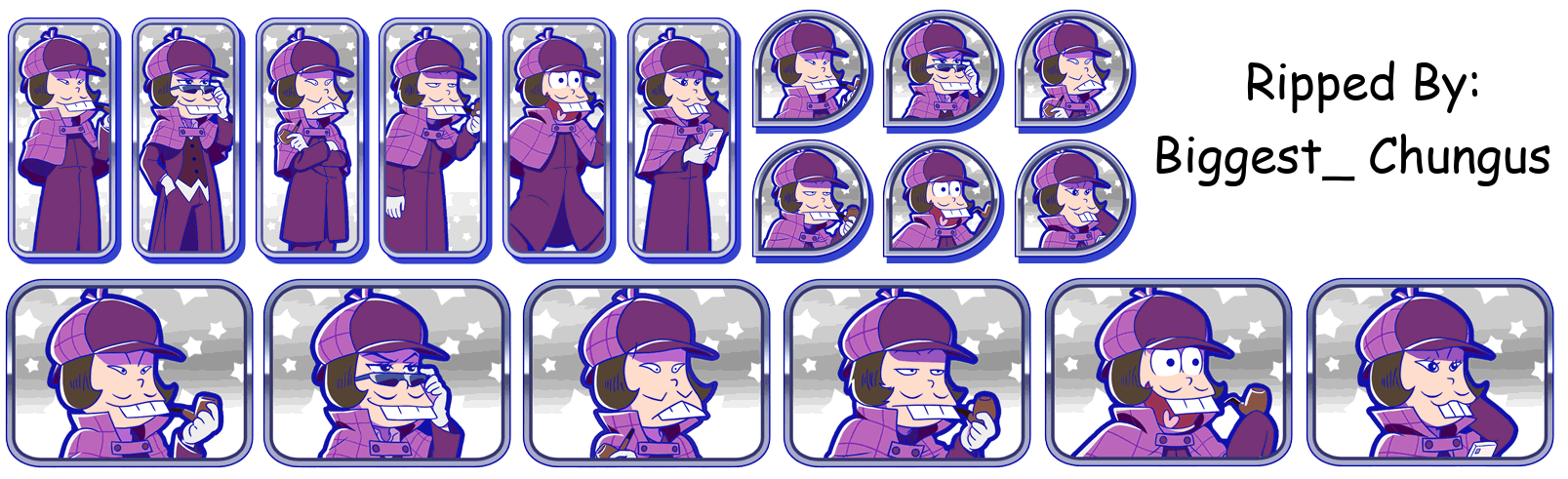 Osomatsu-san Hesokuri Wars: Battle of the NEETs - Set Icons (Phantom Thief: Iyami Disguise)