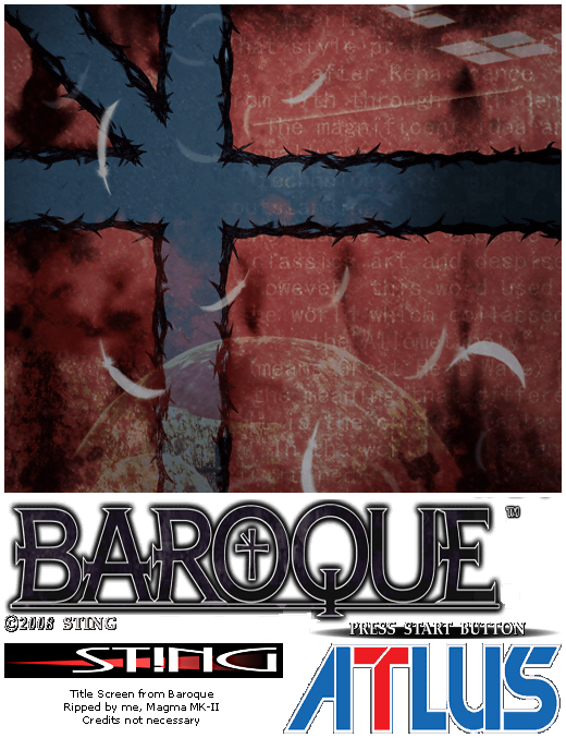 Baroque - Title Screen