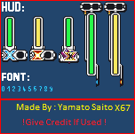 HUD (Mega Man X4, SNES-Style)