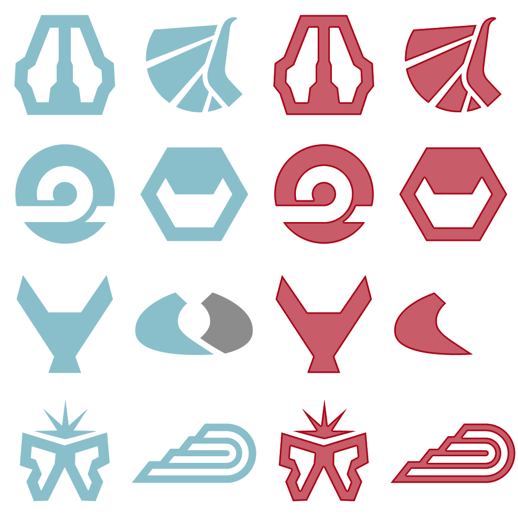 Wipeout HD Fury - Fury Track Logos