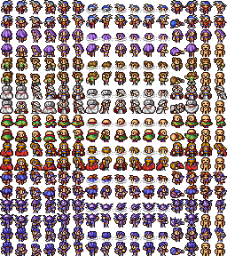 Final Fantasy II - Overworld Sprites