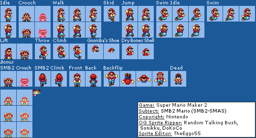 Mario (SMB2 SNES, SMM2-Style)