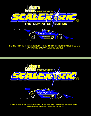 Scalextric - Loading Screens