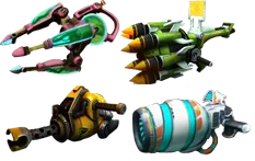 Ratchet & Clank All 4 One: 8-Bit Mini Mayhem - Weapon Renders