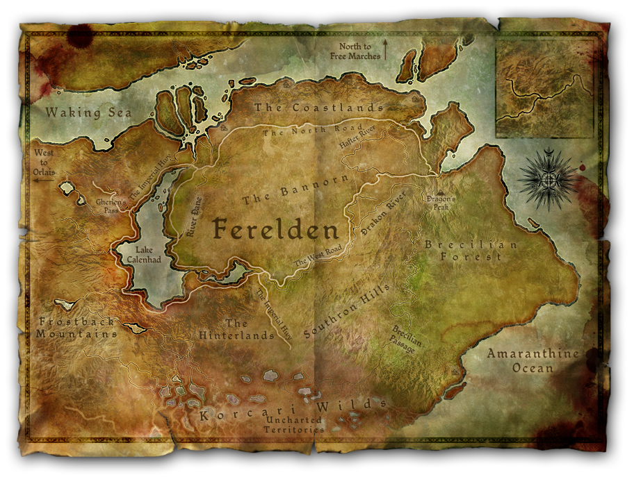 Dragon Age: Origins - Map of Ferelden