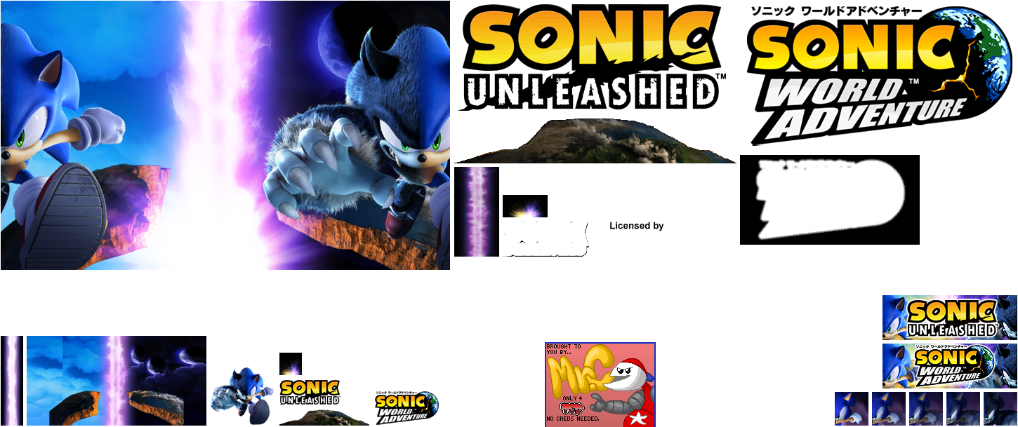 Sonic Unleashed / Sonic World Adventure - Wii Banner & Memory Data Icon