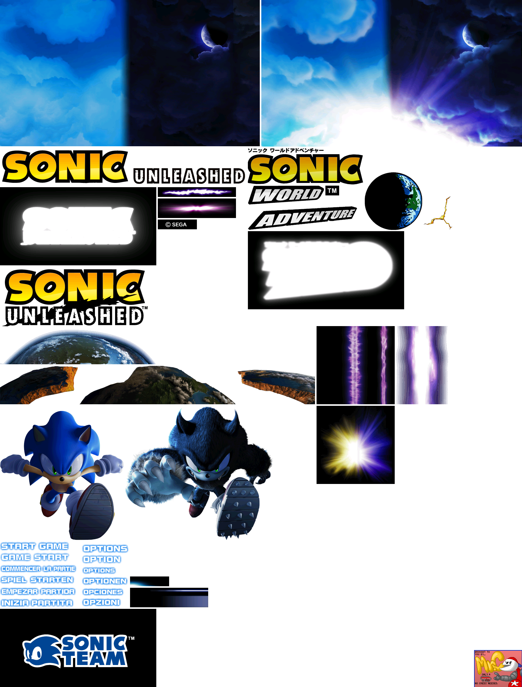 Sonic Unleashed - Title Screen