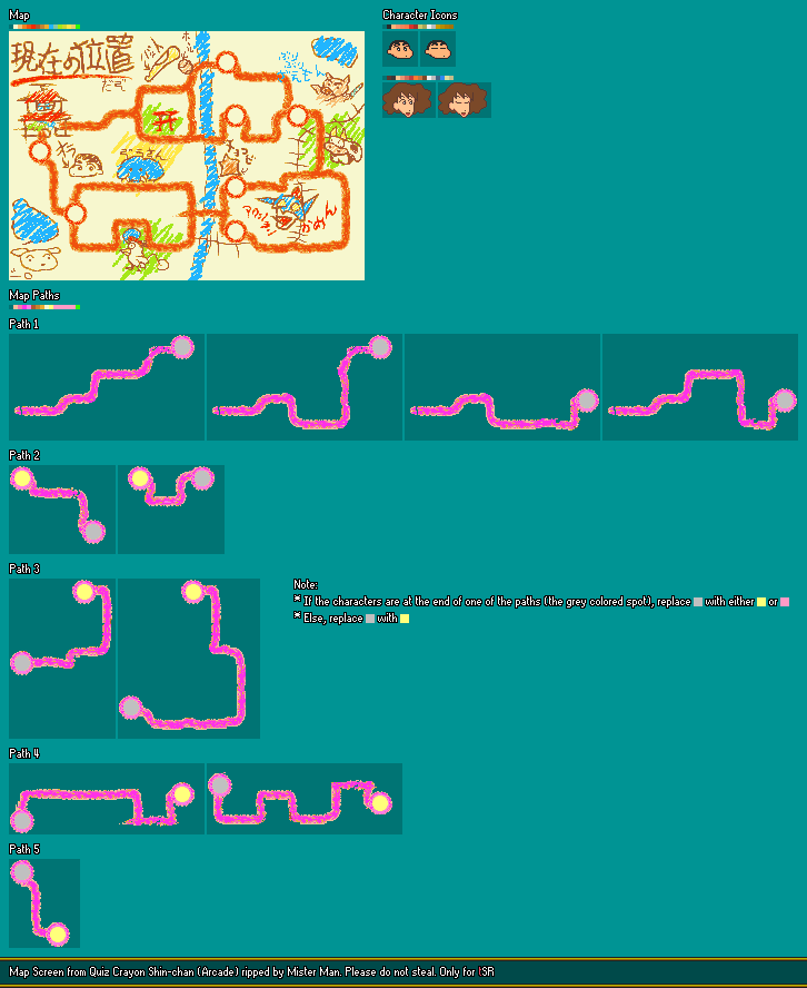 Quiz Crayon Shin-chan (JPN) - Map Screen