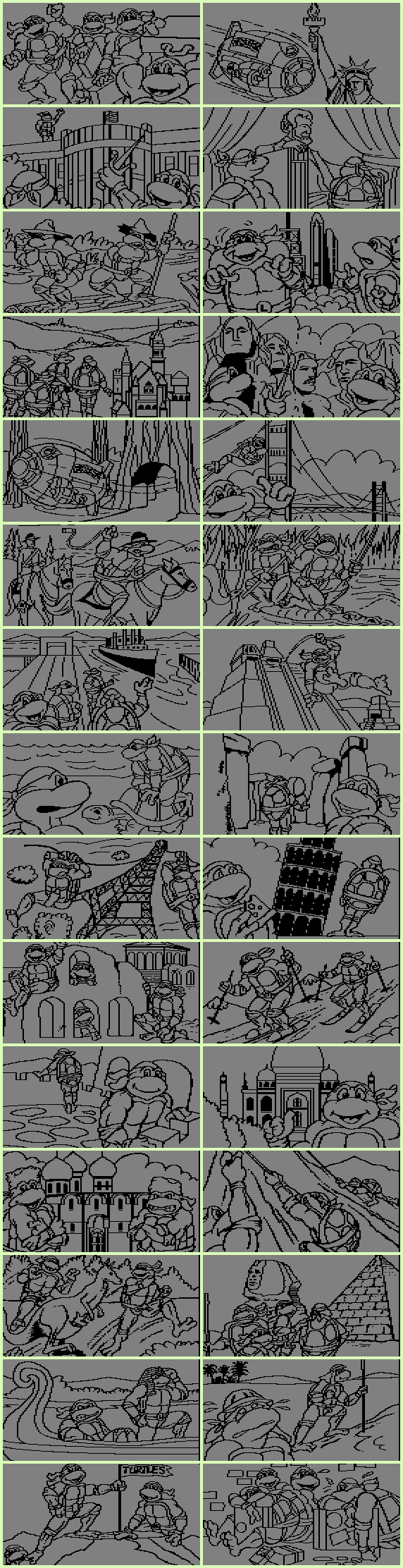 Teenage Mutant Hero Turtles: World Tour - Coloring Book