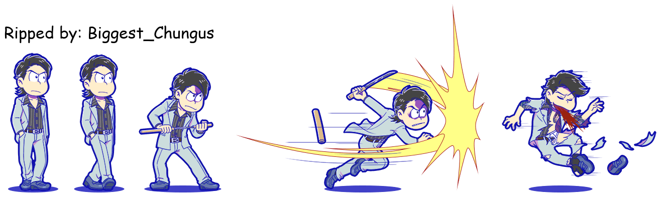 Osomatsu-san Hesokuri Wars: Battle of the NEETs - Karamatsu (Yakuza Wolf)