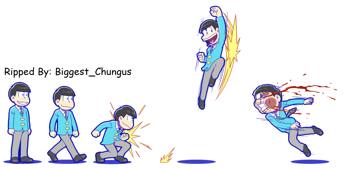 Osomatsu-san Hesokuri Wars: Battle of the NEETs - Osomatsu (Blue Suits)