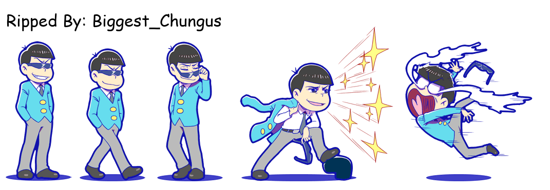 Osomatsu-san Hesokuri Wars: Battle of the NEETs - Karamatsu (Blue Suits)