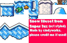 Snow Tileset (Super Cat Tales-Style)