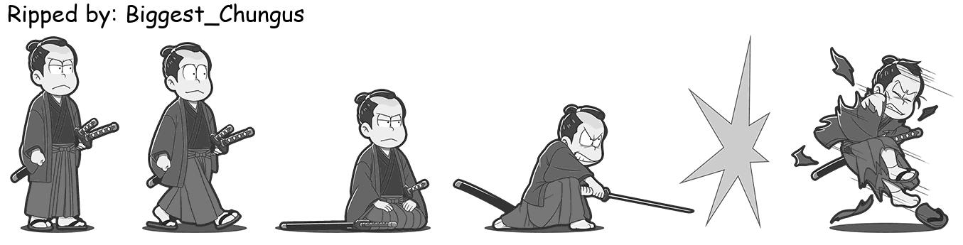 Osomatsu-san Hesokuri Wars: Battle of the NEETs - Choromatsu (Ino Samurai: Monochrome)